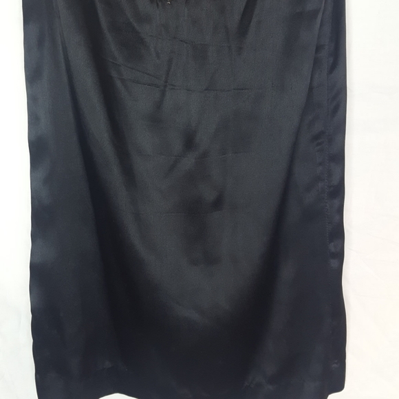 VTG Satin Metallic Prom Party Dress Gold Brown SZ S - Picture 3 of 6